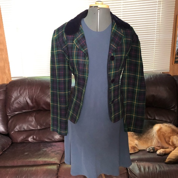 John Roberts Vintage Plaid Blazer - Picture 4 of 13
